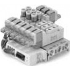 SMC solenoid valve 4 & 5 Port SS5Y5-20SA, 5000 Series, Body Ported Manifold, Serial Transmission System, Integrated Base